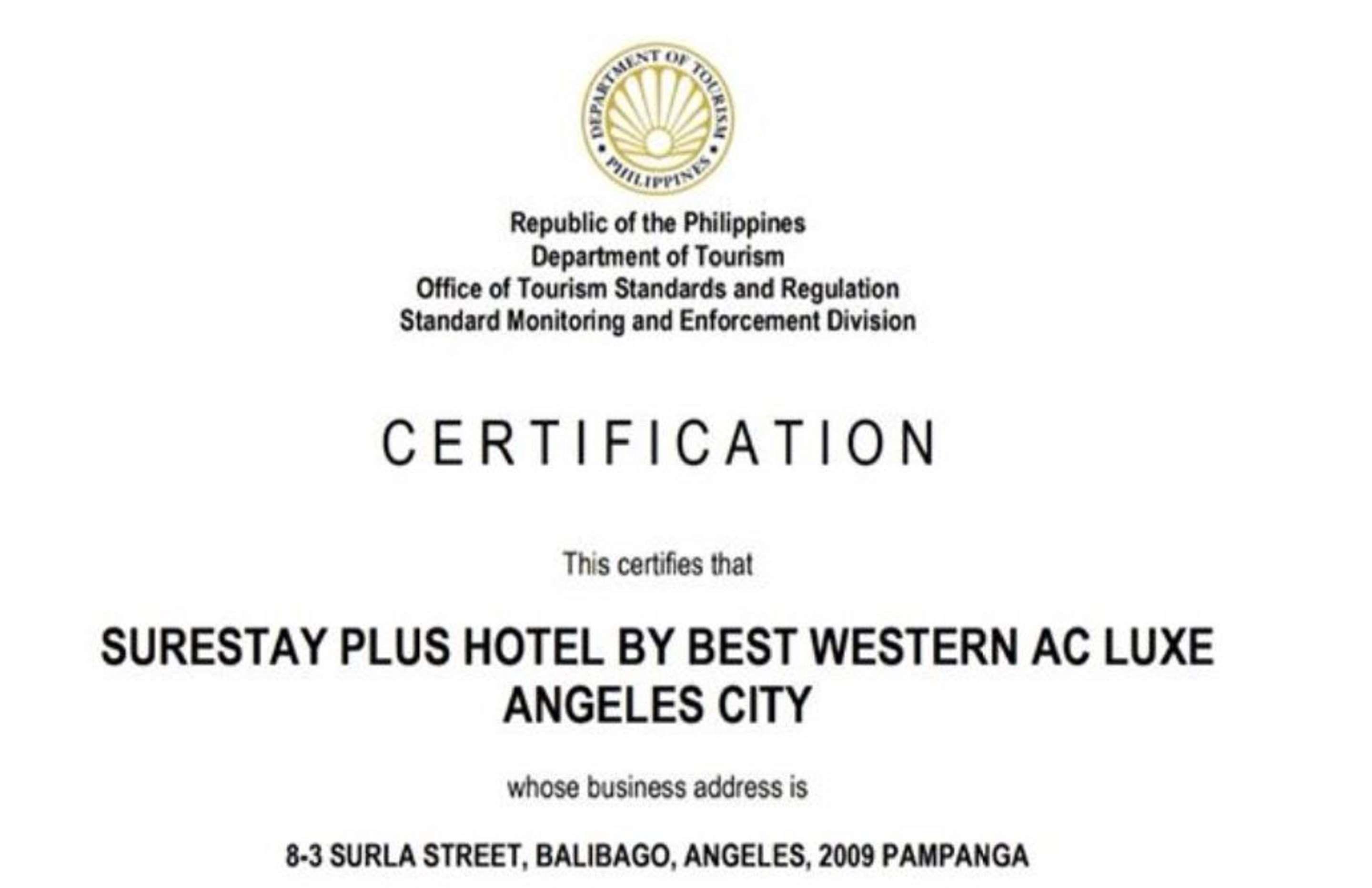 Surestay Plus Hotel By Best Western Ac Luxe Angeles City Buitenkant foto